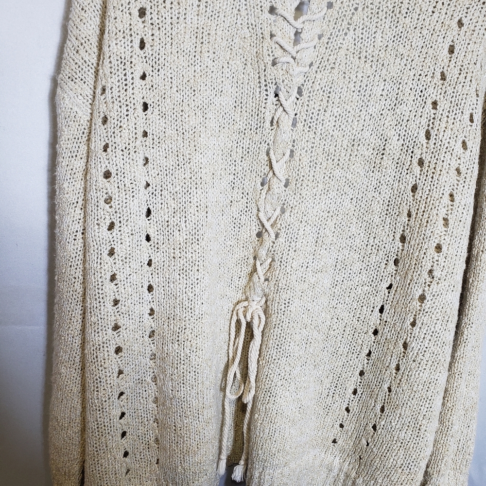 Knox Rose Cozy Cream Knit Sweater Medium - Picture 12 of 12